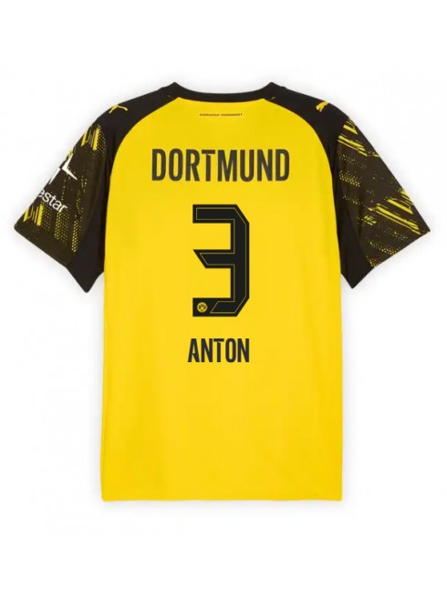 Muži Futbalové oblečenie Borussia Dortmund Waldemar Anton #3 2025-26 Krátky Rukáv - Domáci Muži Futbalové oblečenie Borussia Dortmund Waldemar Anton #3 2025-26 Krátky Rukáv - Domáci